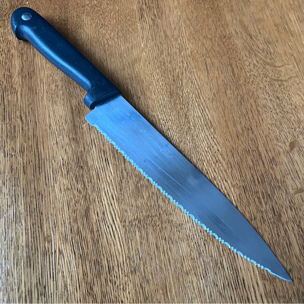 Master Cut By Jesco Serrated 8 Inch Stainless Steel Blade Kitchen Knife